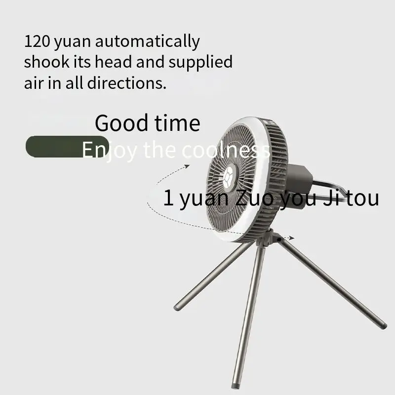 2022 New Design High Quality Portable Led Outdoor Tripod Fan