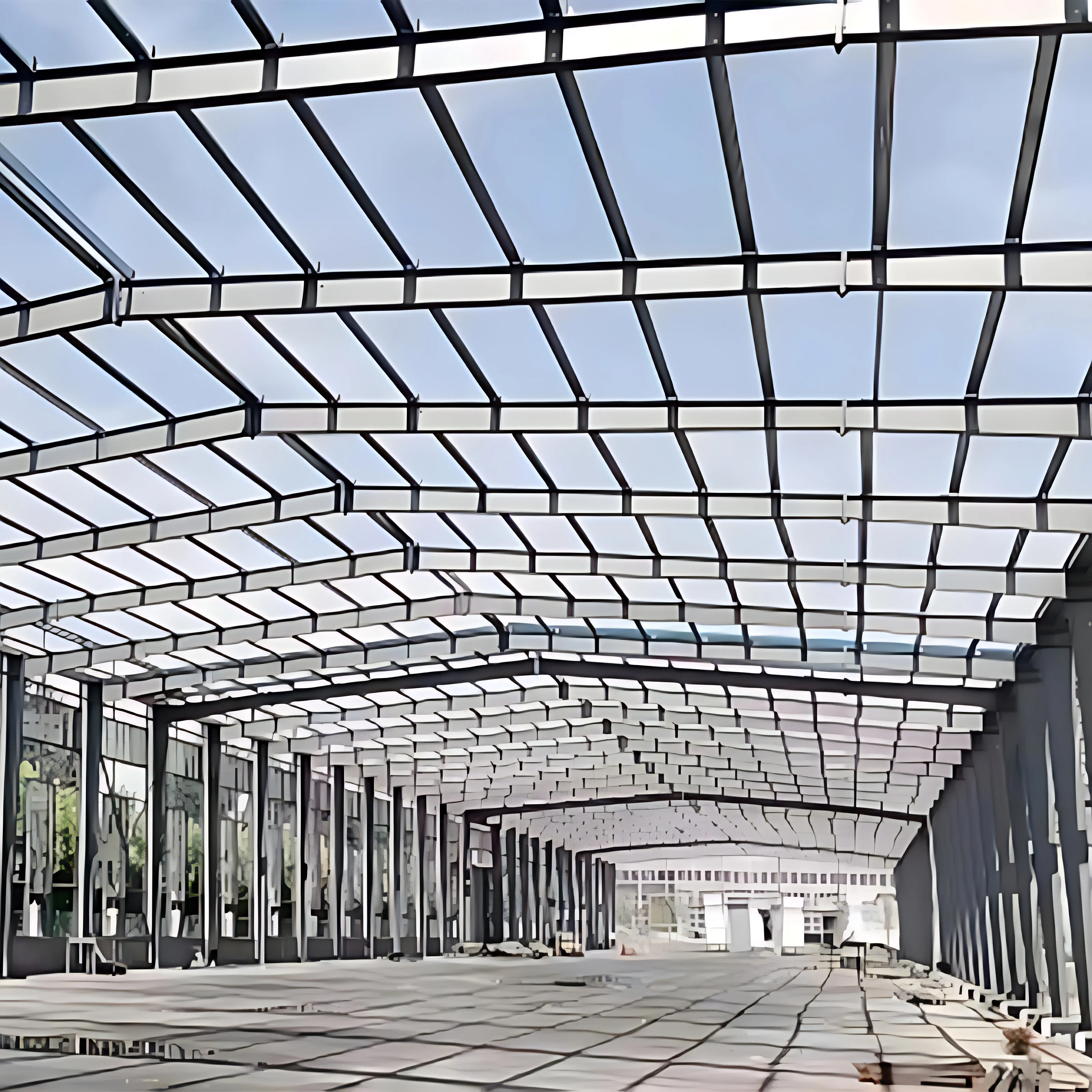 Prefabricated Section Steel Structure Modern Workshop/School/Hospital Warehouse Customizable and Durable Building Design