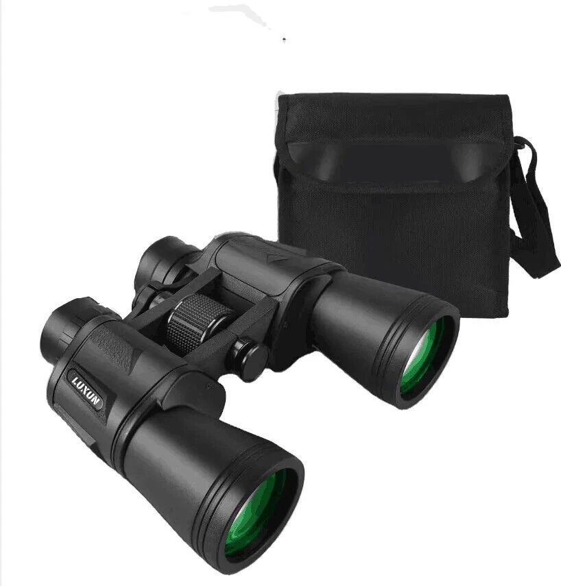 LUXUN 20X50 High Magnification Long Range Binoculars Telescope Wide Angle  Professional BAK4 Prism Binoculars for Hunting