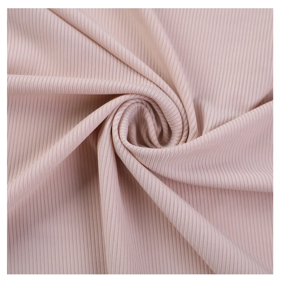 Knit Rib Fabric 95% Viscose 5% Spandex for Collar Sleeve