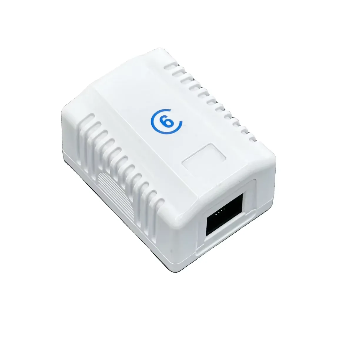 Chinese Factory RJ45 Modular 1-Port Keystone Jack CAT6 CAT6a Unshielded UTP Surface Mount Box