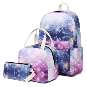 Custom Enfant Book Child Kids School Bag Backpack with Lunch Box for Girls