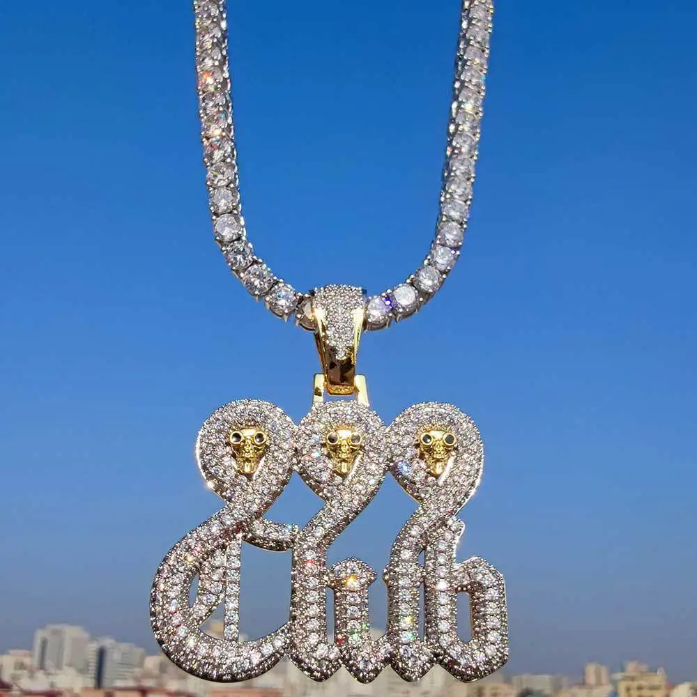 New Cool Mens Iced Out Hip Hop Skull 