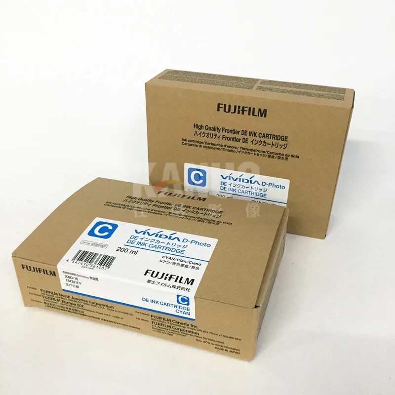 200ml Cyan Fuji Frontier DE100 Printer Original Ink Cartridge