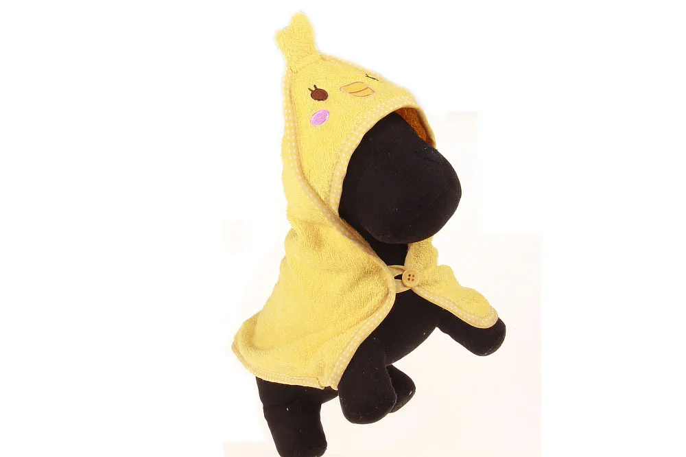Cute shape animal dog bathrobe quickly absorb moisture soft high quality bath robe hoodie dog grooming accessories