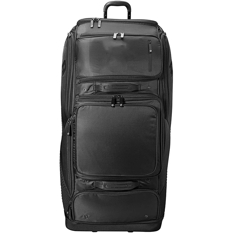 Large Catcher Gear Bag W Wheels For 4 Bats,Portable