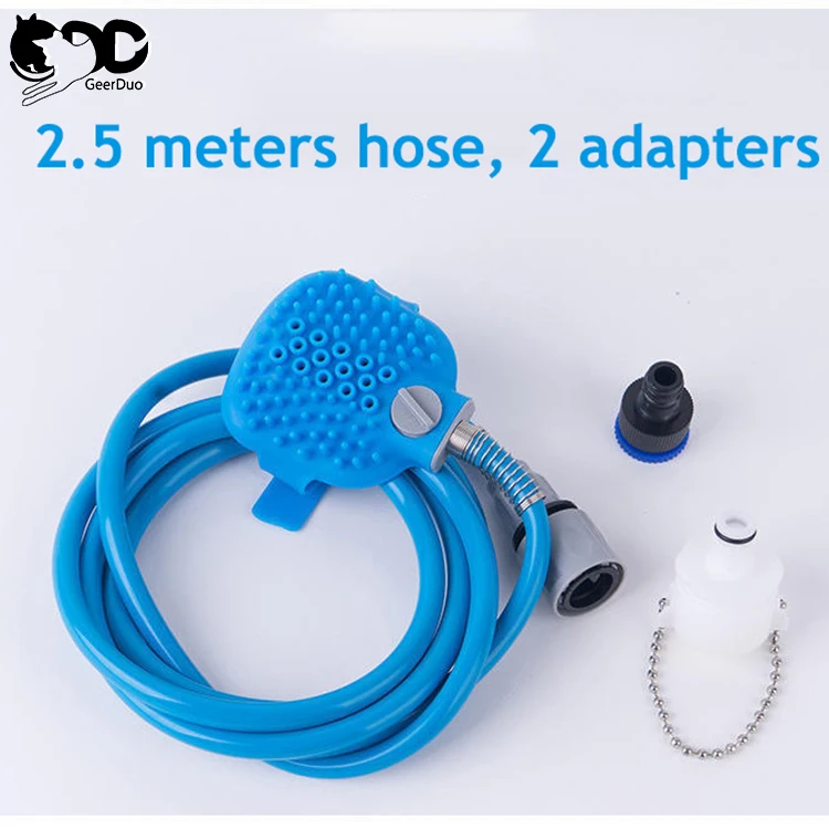 Geerduo Silicones Pet Bathing And Washing Adjustable Massage Dog Shower