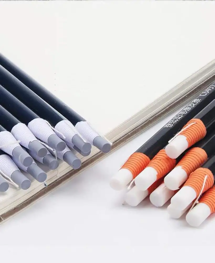 Ластик для эскизов в виде ручки ластик форме карандаша с круглым кончиком выделения резиновые школьные принадлежности