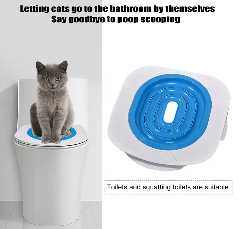 Toilet Litter Box Trainer Cat Toilet Training Kit Teach Your Cat