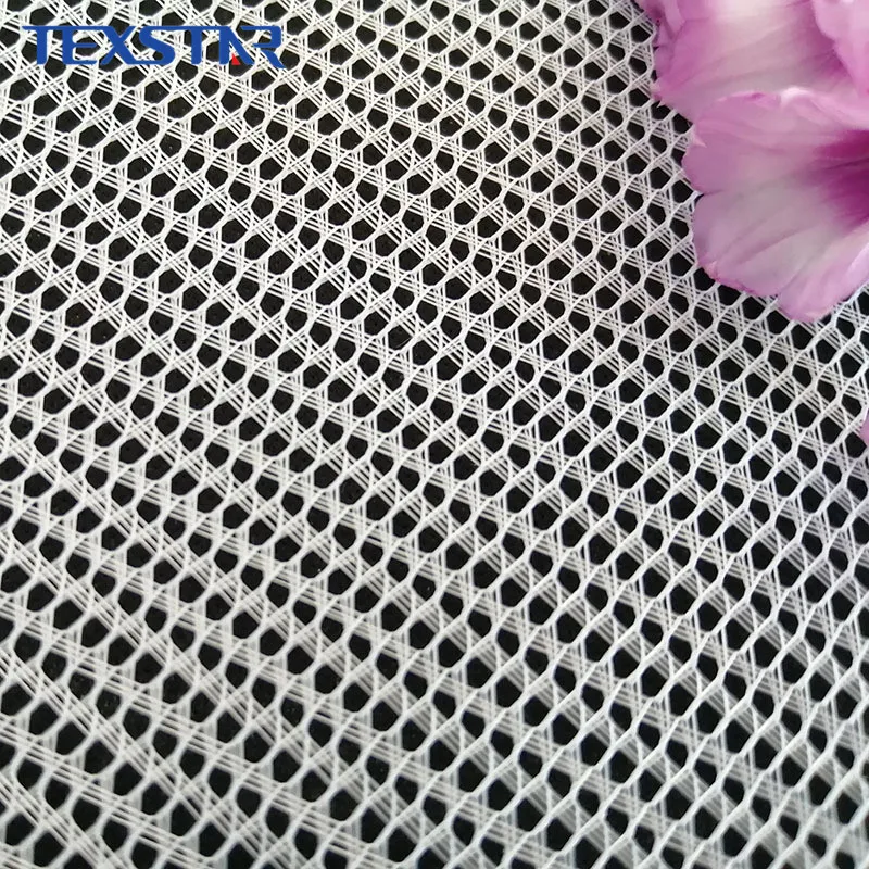 100% Polyester Stiff Hard Mesh Fabric for Hats Caps Mesh for Cap