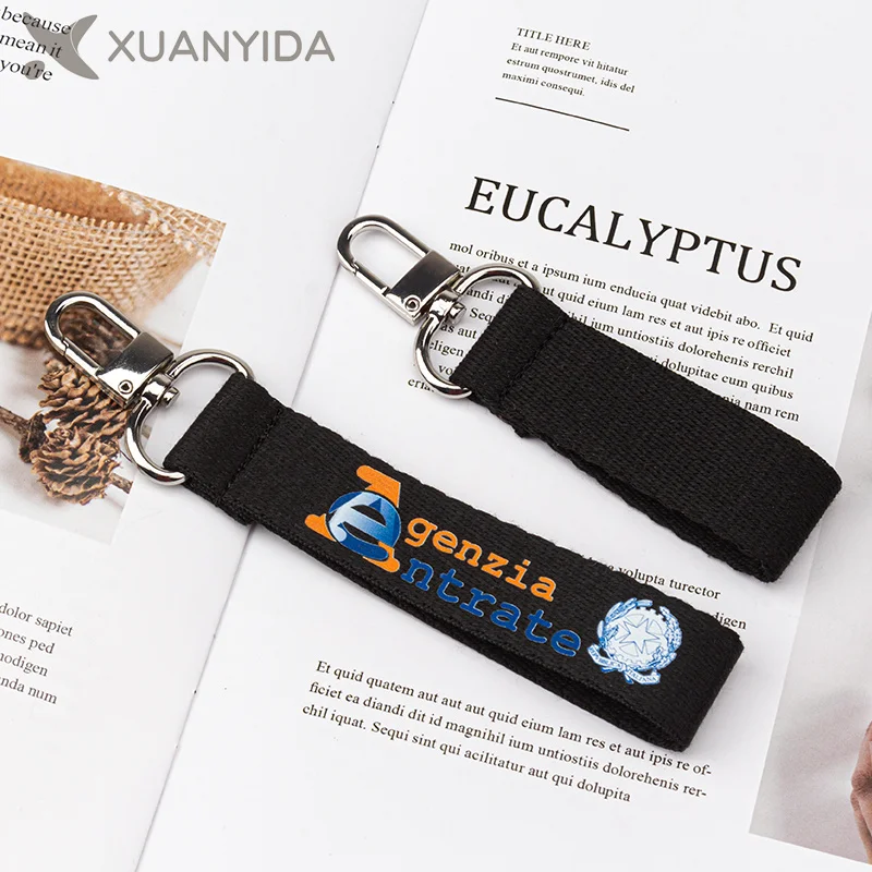 Custom Korea Name Tag Plain Key Chain Holder Strap Short Lanyards