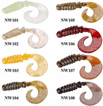 NOEBY Fishing Freshwater Other Spinner Shad 60mm 80mm Soft Silicone Bass Peche Lures – Soft Lure – view 5