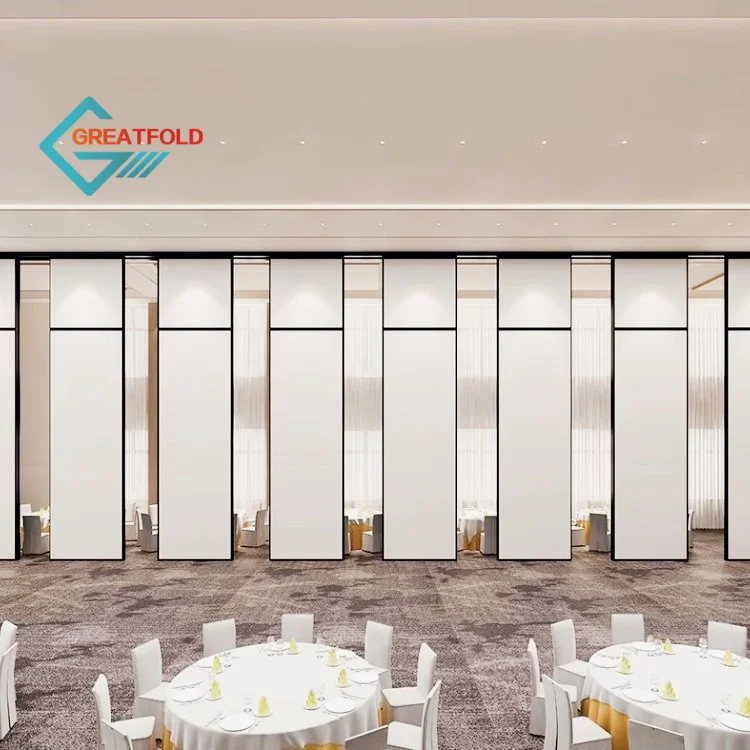 Modern Top-Hung Sliding Track Operable Wall Soundproof Movable Panel for Conference Centers Hotels Banquet Halls Conventions