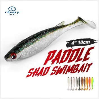 CHEERY NOEBY 10cm Paddle Shade Soft Bait Swimbait Luminous Fishing Lure Plastic Soft Baits Leurre for Saltwater and Freshwater – Soft Lure – view 2