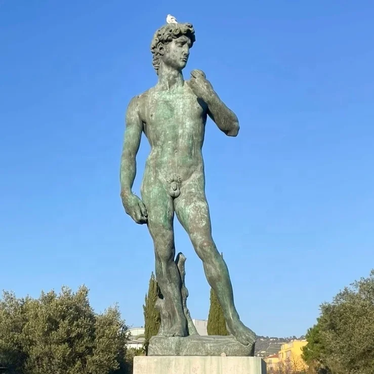 Ornament Esculturas Metal Outdoor Custom Life Size Copper Gardening