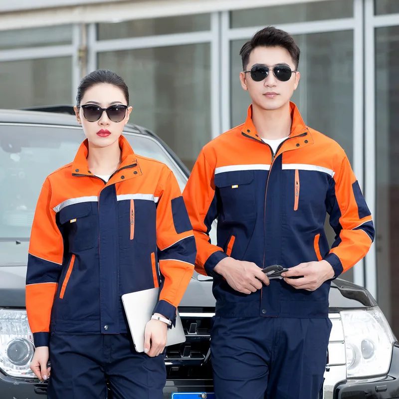 Factory Wholesale Stitching Color Suit Polyester Cotton Uniforms Labor Workshop Wear-resistant work Clothes