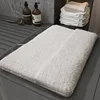 Ice Cream Fleece Bathroom Mat - Full Coverage with Backrest, Minimalist Style