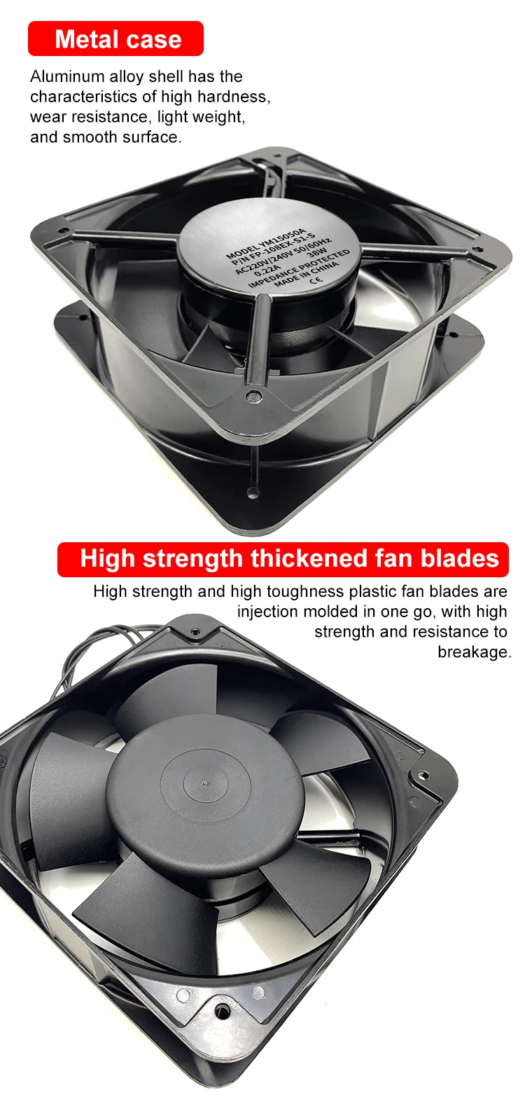 Home Duct Exhaust Fan, Ceiling, 220V, PP - detail 8