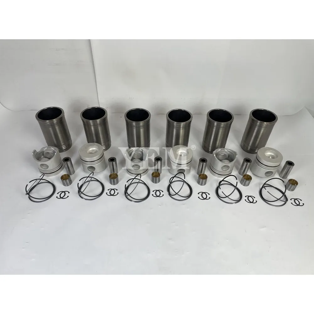 6D15 Cylinder Liner Kit With Piston Rings Liner for Mitsubishi
