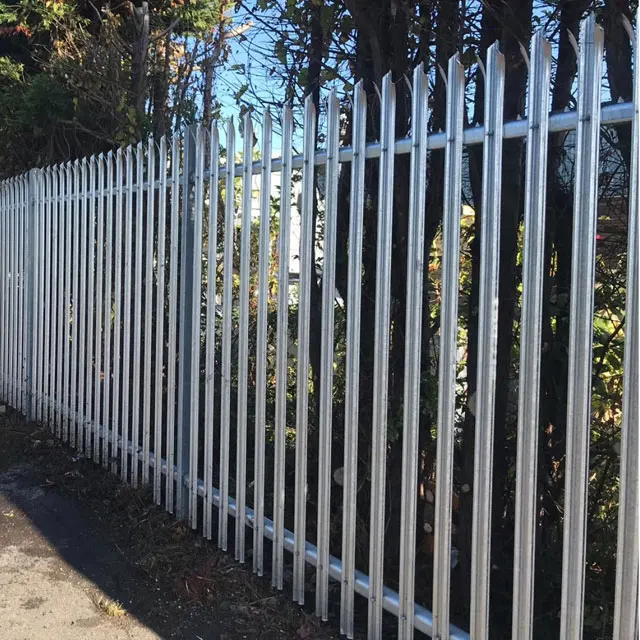 Custom Palisade Security Fencing Palisade Fencing Panels With Round Top ...