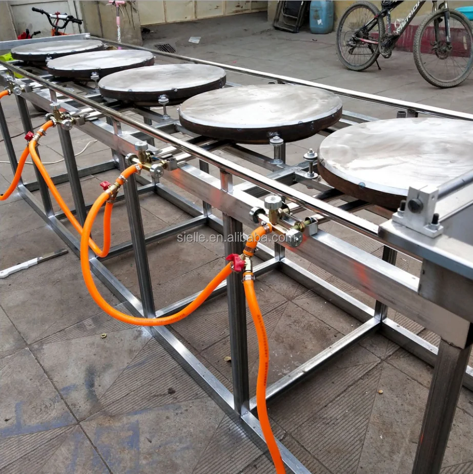 Pancake Machine Pita Oven Automatic Pancake Machine Mobile Push Pull