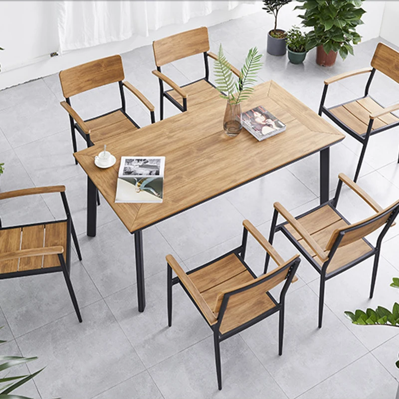 Uplion High Quality Restaurant Coffee Wood Furniture Modern Outdoor
