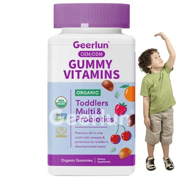 OEM High Quality Toddlers Multi & Probiotics Multivitamins Bear Gummy Boost Immunity Vitamin Gummies for Children