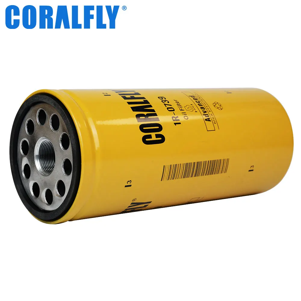 OEM ODM Excavator Diesel Engine Filter Lube Oil Filter 1R0739 1R-0739 LF3379 B76 LFP3191 for Caterpillar