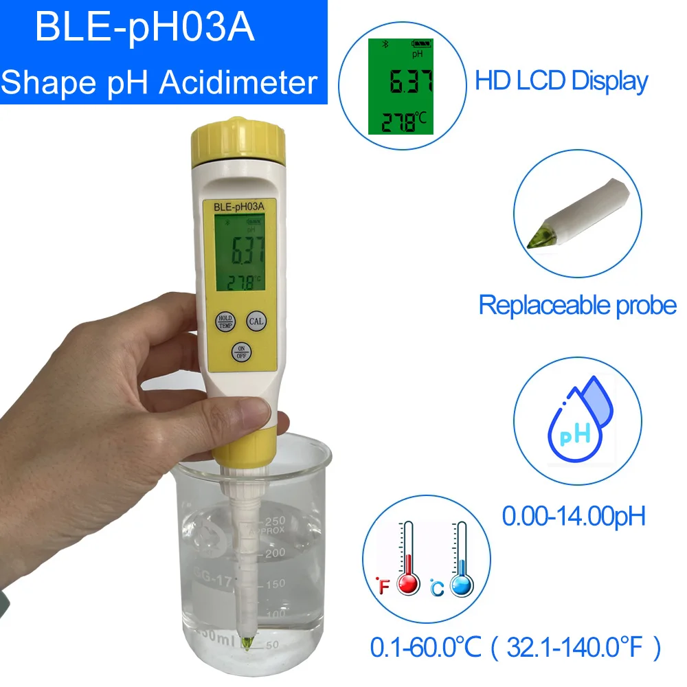 Digital Ph Meter For Food,Food Ph Tester With High Accuracy Ph Probe ...