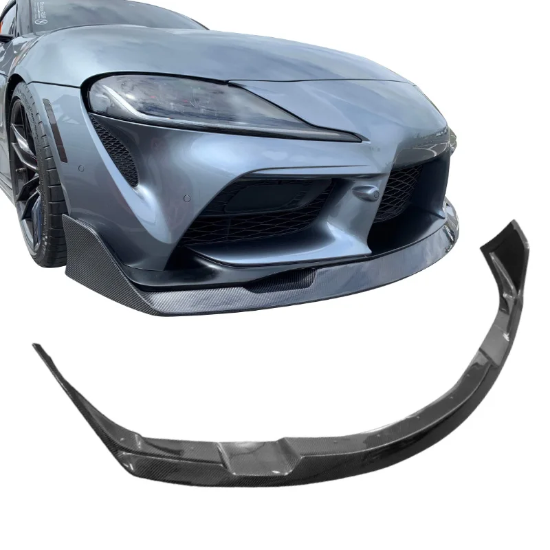 carbon fiber front bumper lip for toyota supra a90 a91