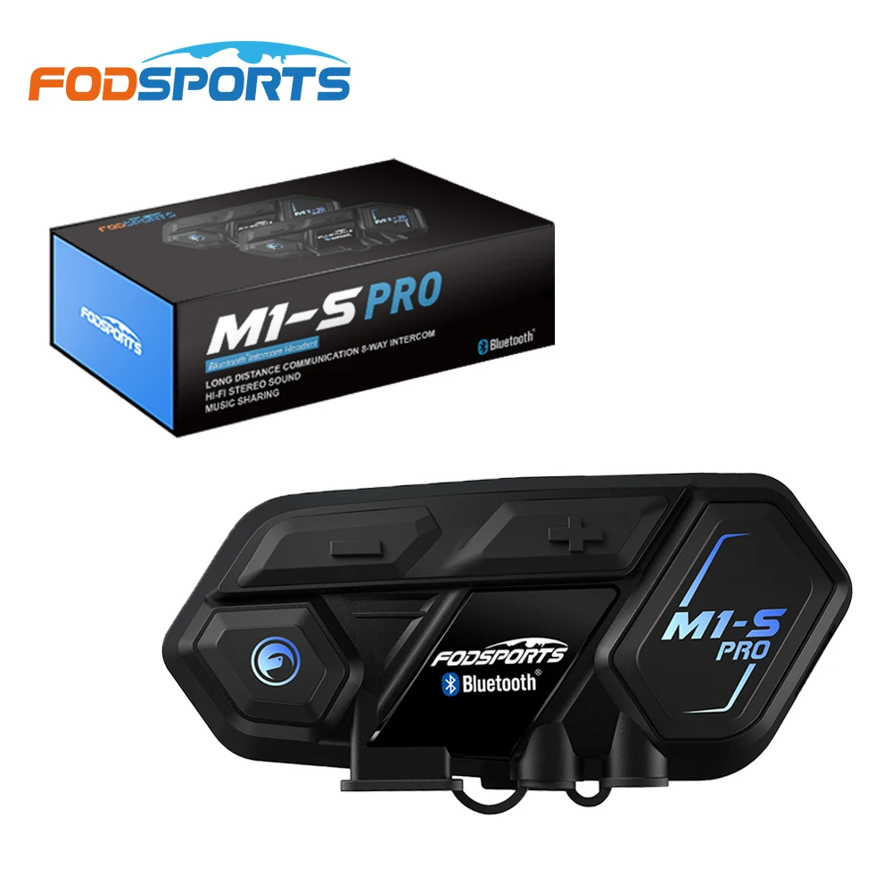 Fodsports M1-S PRO 2000M Motorcycle Waterproof Helmet Bluetooth Headset 10  Riders Bluetooth Helmet Intercom