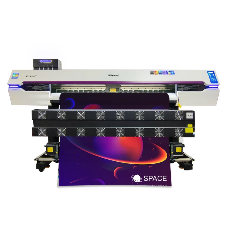 1850mm Print Size Large Format Uv Eco Solvent Printer I3200 4 Heads Outdoor Ads Uv Eco Solvent Inkjet Printer