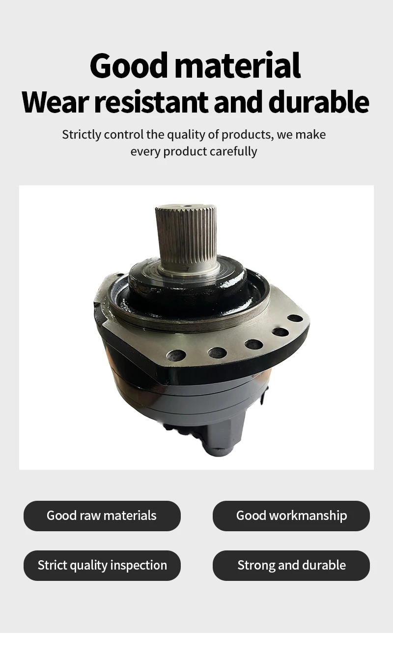 Low speed high torque hydraulic motor MCR10D1250L60Z32AOM01 hydraulic piston motor