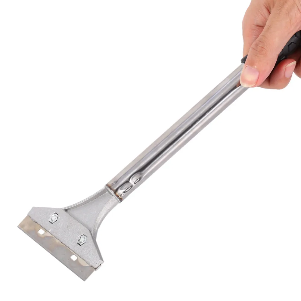 Handlive Floor Scraper Tool With Long Handle - Includes 10 Extra Razor Blades For Tile, Glass, Stove Cleaning - View #12