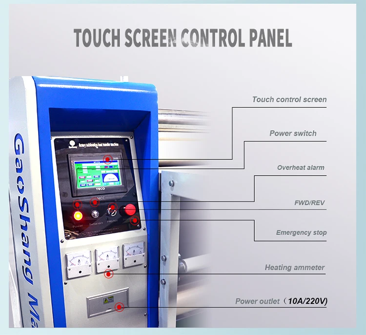 2.6M 3.2M Electric Rotary Heat Press New Sublimation Roller Transfer Calendar Machine Textile Fabric Printing Garments supplier