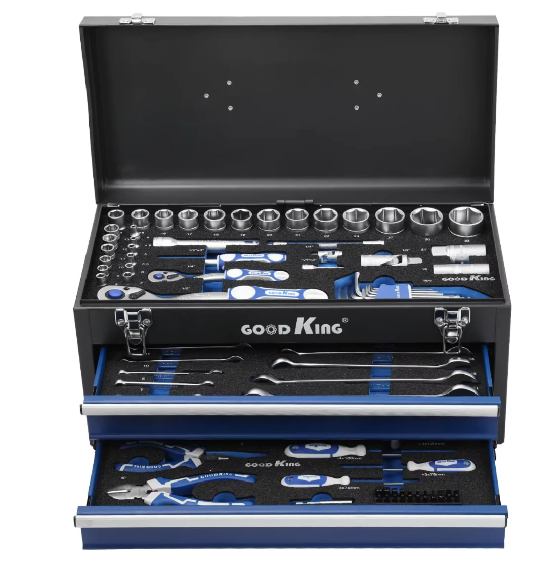 GOODKING 74-Piece Durable Hand Tool Set Box Multi-Functional