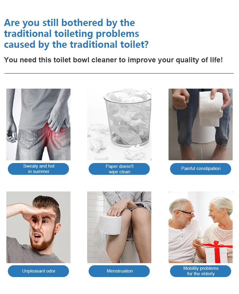 Aquatown Ultra Slim Cold Water Bidet Toilet Attachment Dual Nozzle Self