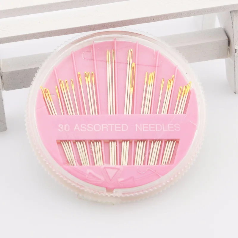 Assorted Strong Golden Eye Hand Sewing Needle with Gold Tail