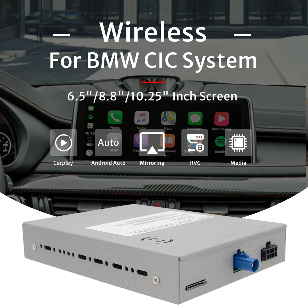 Wireless Android Auto Carplay Interface Module Kit for BMW