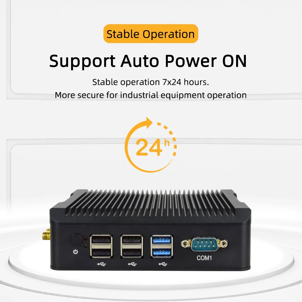 YCTipc Industrial Fanless Aluminum IPC Quad Core N5095 N2940 N2840 Win11 Dual LAN RS232 Linux Mini Computer