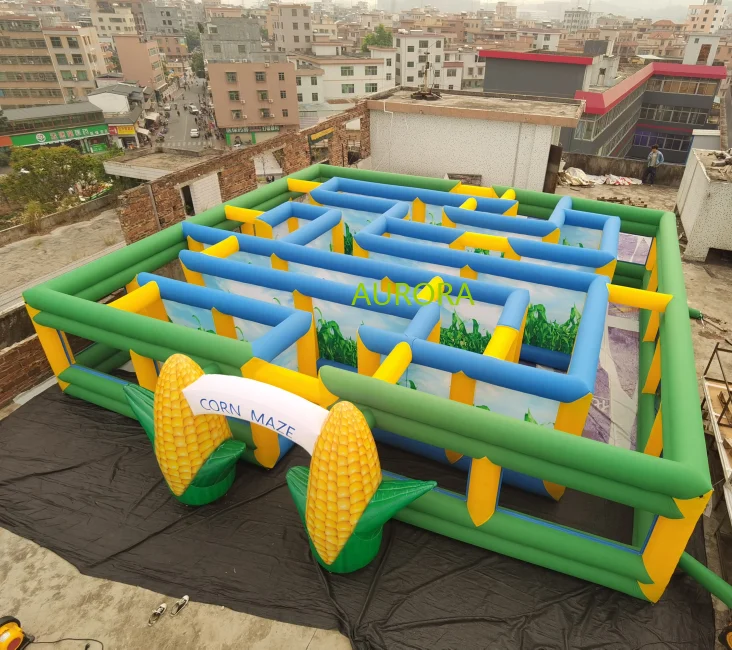 large Cheap Price inflatable maze labyrinth game inflatable mazes outdoor inflatable labyrinth for kids