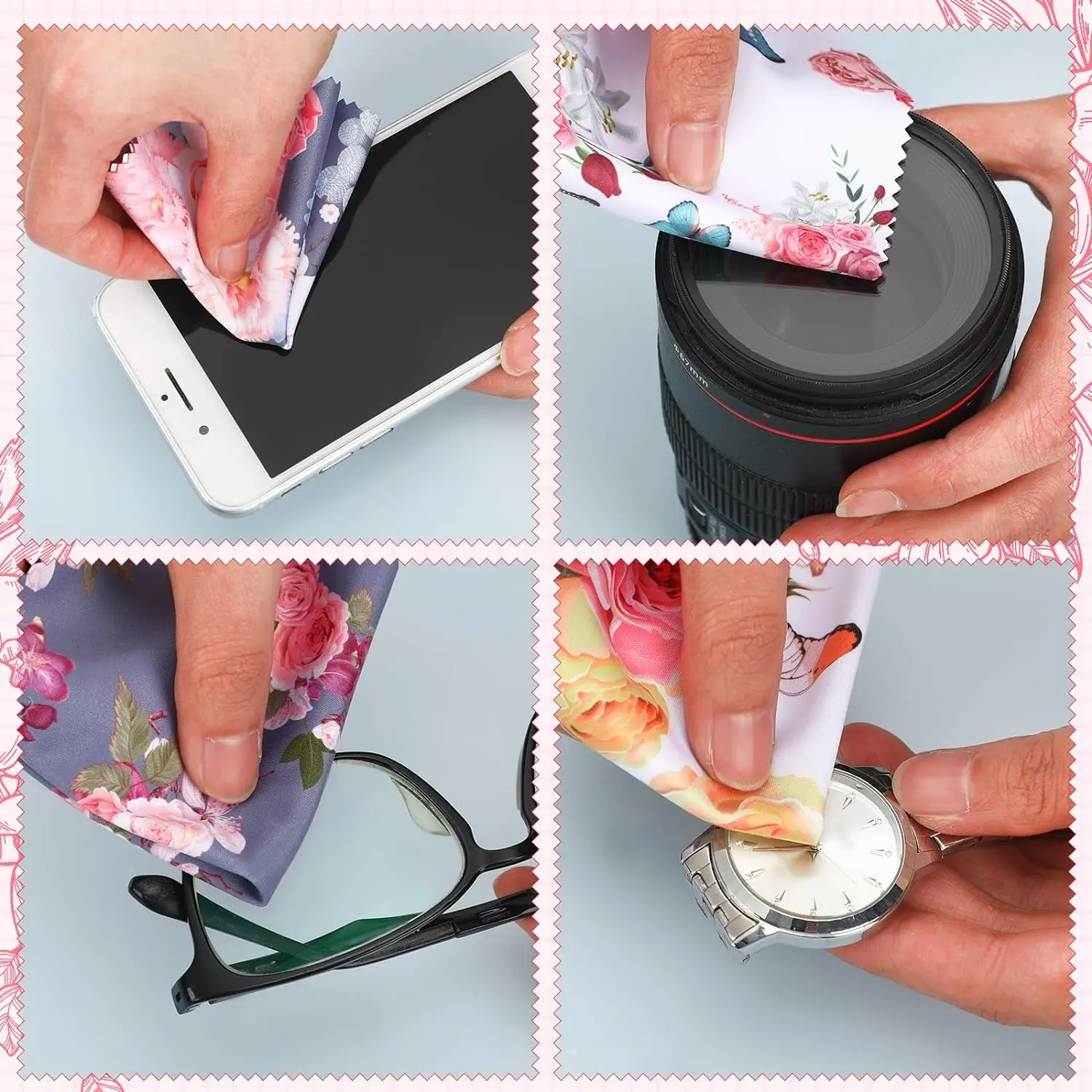 Microfiber White Cloth for Digital Transfer Printed Logo Mobile Phone & Computer Lens Screen Cleaning Accepts Glasses Wiping supplier