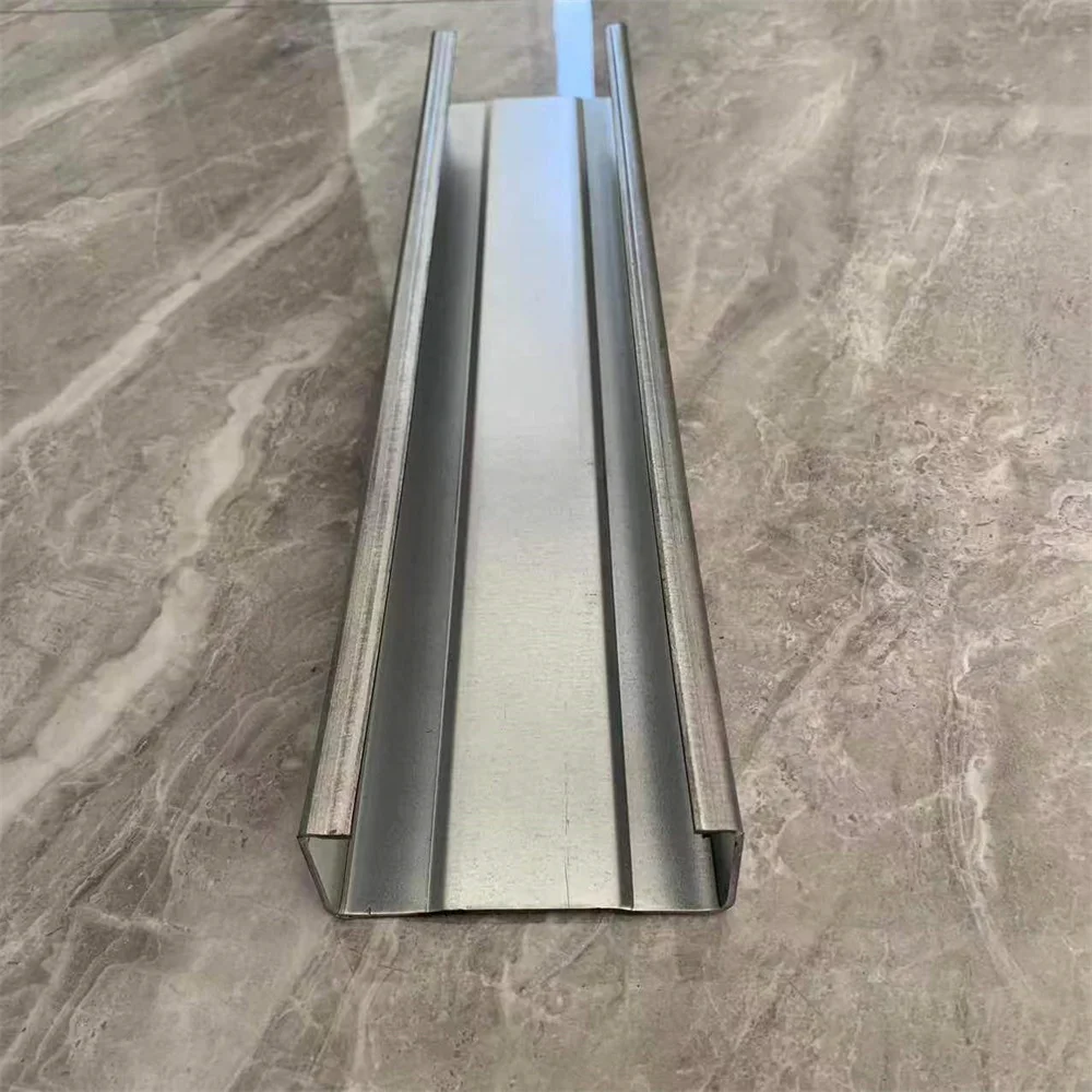 Hot Sale U Channel Guide Rail Making Machine - C Purlin Roll Forming ...