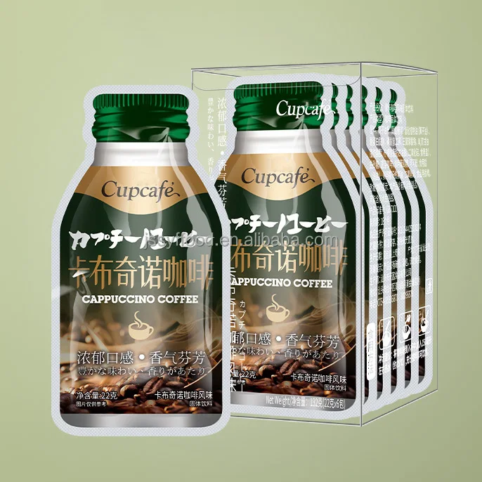 Chinese Popular Coffee Brand Cupcafe Freeze Dried Instant Coffee Powder Latte Mocha Cappuccino 3 in 1 Instant Coffee Packets