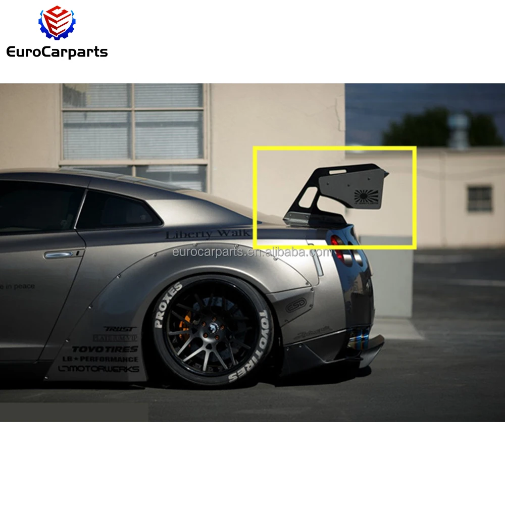 GTR R35カーボンファイバー素材車体キットリアウィングフィットGTR 