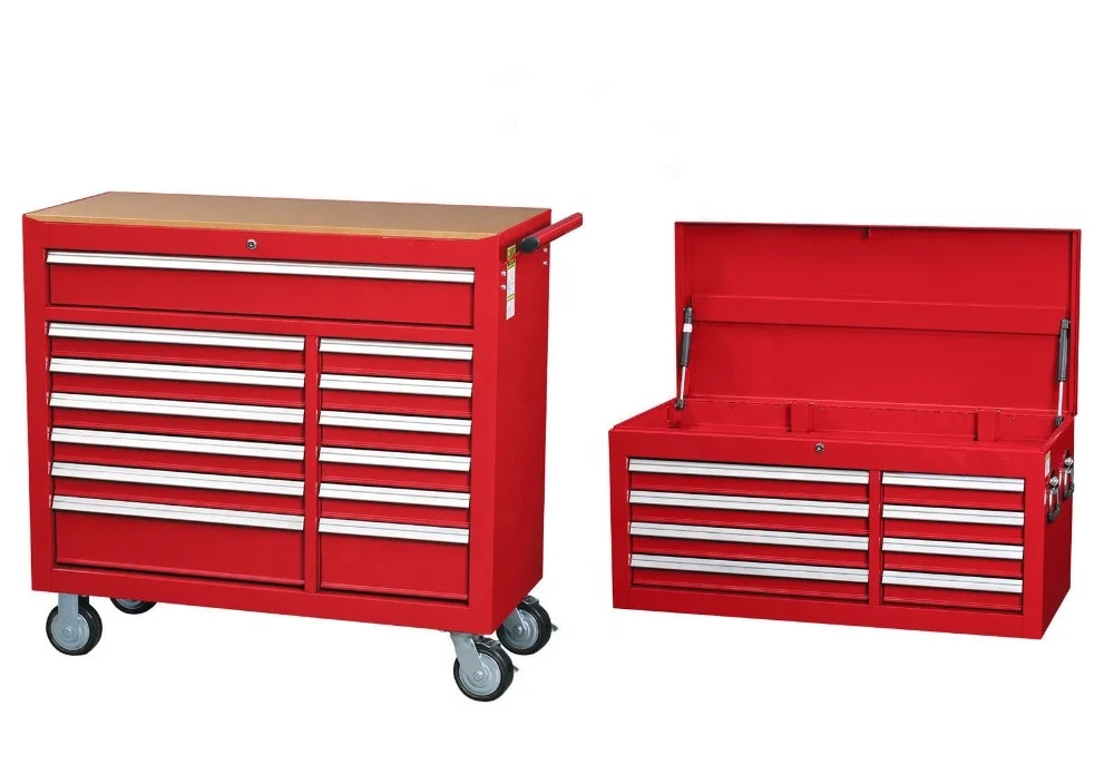 Custom Size Cold Rolling Steel Tool Chest Roller Cabinet Iron Material Powder Coated Surface for Garage Use and Protection
