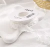 Ruban à carreaux plissé blanc -2,5cm