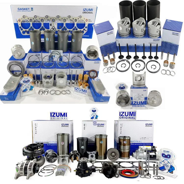 IZUMI ORIGINAL 6D31 6D31T Overhaul Rebuild Kit Diesel Engine Parts For MITSUBISHI