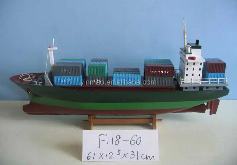 Handmade Container Ships Miniatures