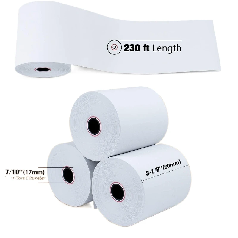 Good Price thermal paper roll 80mm Cashier Paper Roll jumbo roll 55gsm for thermal printer